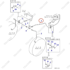 Ống ti ô dầu phanh 3EB-38-31211; 3EB-38-31210 (WC)