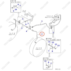 Ống ti ô dầu phanh bánh trái 3EB-38-31120