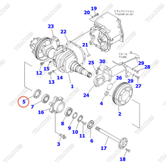 Phớt chắn bụi moay ơ 3EB-21-15130 (K1)