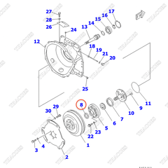 Phớt dầu 3EB-13-22422; DC8104209010