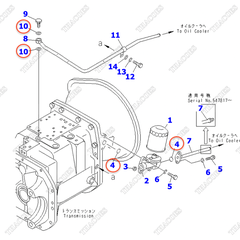 Bộ gioăng phớt 3EB-15-05060 (K5) sửa van chia dầu hộp số