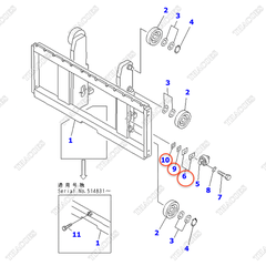 Căn đệm vòng bi 3EB-71-00021; 3EB-71-00020