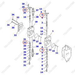 Phớt bụi KB21011-32801; 54060-16150; 30A-61-11160