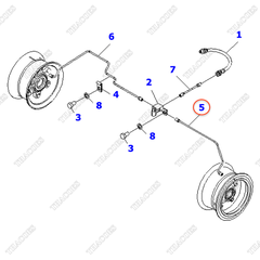 Ống ti ô dầu phanh trái 3EB-38-51430