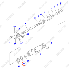 Phớt piston 3EB-64-22620 (K19A) (SN: 522510-UP)