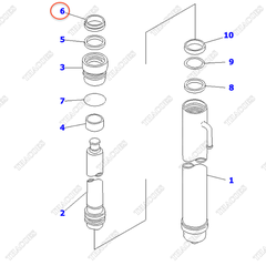 Phớt bụi 34B-63-26150 (cột 2T2L cao 3m-5m)