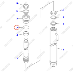 Vòng đệm oring KB30161-91774 (cột 2T2L cao 3m-5m)