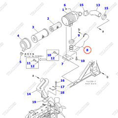 Ống nạp gió 3EB-02-31741; 3EB-02-31740