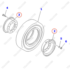 La zăng ghép (600-9) 3EB-28-00010; 34A-27-00080; 34A-27-00081; 34A-27-00090