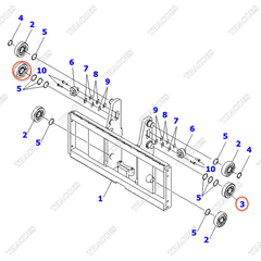 Vòng bi nâng hạ giá nâng 37B-9AD-6120 (M) (3T3L)