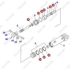 Bộ gioăng phớt 3EB-64-54280 (K21, cho 2T2L 5.5-6m)