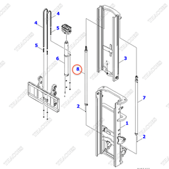 Cụm xi lanh sau phải 37B-MBW-2450UE; 37B-MBW-2400UE; 37B-MBW-2350UE; 37B-MBW-2330UE; 37B-MBW-2300UE (3T2L)