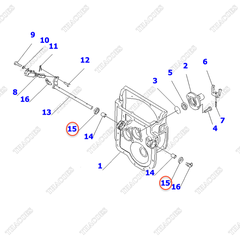 Phớt dầu 07012-00025, trục ngắt côn (MT)