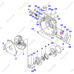 Lọc dầu hộp số thô 3EB-15-51600 (K21)