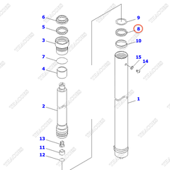 Phớt piston 30B-63-12830 (K22) (3.7-6m) (3T3L)
