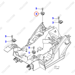 Cao su giảm chấn khung cabin 3EB-51-42140