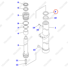 Phớt piston 30B-63-12850 (K29) (3T2L)