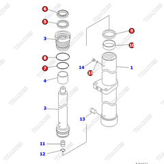 Bộ gioăng phớt xi lanh trước 30B-63-05060 (K29) (3T2L, 3T2L)