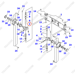 Khớp lái phải 3EB-24-51212; 3EB-24-51211