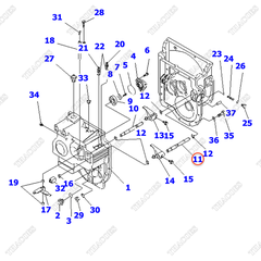 Trục số nhanh chậm 3EB-14-51460 (MT)