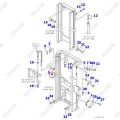 Vòng bi nâng hạ 37B-9AA-1112 (S)