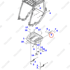 Xi lanh nắp capo 3EB-50-41150