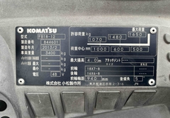 XE NÂNG ĐIỆN NGỒI LÁI KOMATSU 1,8 Tấn FB18-12 (2013)