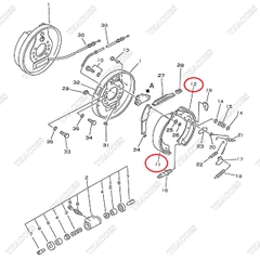Bộ guốc phanh 3EB-30-24440; 3EB-30-24430