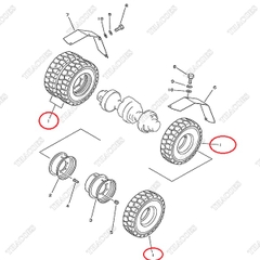 Lốp trước kép 34B-27-33120; 34B-27-33130; 34B-27-33140