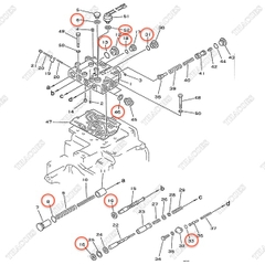 Bộ phớt van chia dầu số 3EB-15-05151