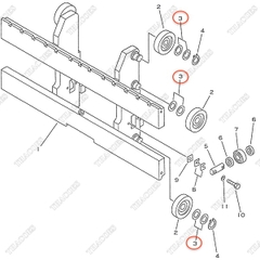 Bạc căn đệm bi giá nâng 3EB-71-00050