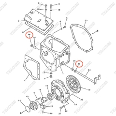 Phớt chắn dầu, trục ngắt côn ngâm dầu 07012-10022