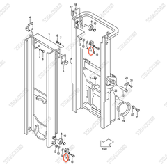 (35/40) Vòng bi nâng ngang 23818-30301 (OD67)