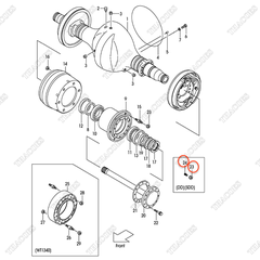 Bộ đai ốc tắc kê kép 23813-00071; 23813-00081