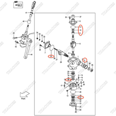 (GB) Bộ gioăng sửa van lái S-23643-06023