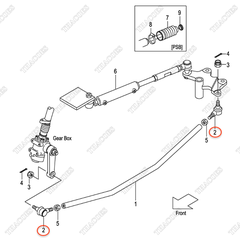 (GB) Khớp nối rotuyn 24234-32331, thanh lái dọc