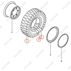 Lốp xe nâng 06006-30015 (300-15)