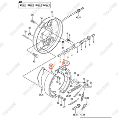 (35/40) Bộ guốc phanh C-K2-11255-83015