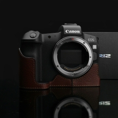 Case Gariz Canon EOS R -Nâu/Đen - Chính hãng