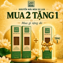 Combo 3 Hộp Nhang Trầm Hương Linh Đăng 400g Dài 26,5cm – Nhang Thờ Cúng Ít Khói, Chân Tăm Mộc