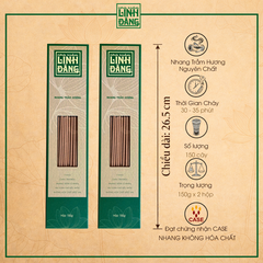 Combo 2 Hộp Nhang Trầm Hương Tự Nhiên 26.5cm Hộp 150g – Không Hương Liệu – Thờ Cúng – Nhà Trầm Linh Đăng