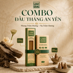 COMBO ĐẦU THÁNG AN YÊN ( Nhang trầm 150g dài 365+ Nụ trầm 10 viên)