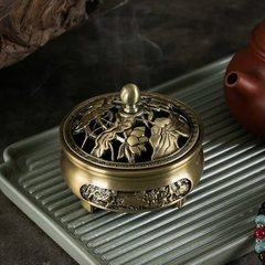Lư Hộp Kim Mini Lá 21
