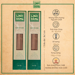 Combo 2 Hộp Nhang Trầm Hương Tự Nhiên 36.5cm Hộp 150g – Không Hương Liệu – Thờ Cúng – Nhà Trầm Linh Đăng