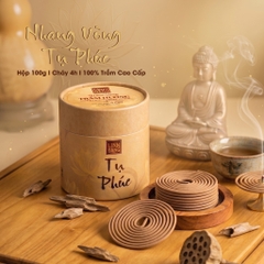 Nhang Vòng Trầm Hương Cao Cấp Tụ Phúc Cháy 4 Giờ -Trầm Ủ Lâu Năm, Ít Khói, Thơm Sâu, Yoga Thiền Định