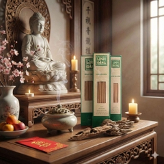 Combo 2 Hộp Nhang Trầm Hương Tự Nhiên 36.5cm Hộp 400g – Không Hương Liệu – Thờ Cúng – Nhà Trầm Linh Đăng