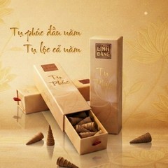 Nụ trầm hương cao cấp Tụ Phúc - ít khói, thơm sâu, hương trầm ấm - hộp nhũ vàng sang trọng