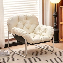 Ghế Sofa Đơn Phong Cách Bắc Âu  Da Chống Xước Cao Cấp  Lõi Bông Mềm Mại  Thiết Kế Cong Êm Ái