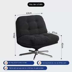 Ghế Sofa Nhỏ Mới Dewey Ringer Ghế Giải Trí Xoay Được Phòng Khách Căn Hộ Nhỏ Ghế Đơn