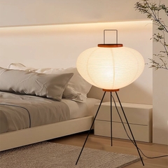 ĐÈN SÀN HÌNH CẦU BẰNG GIẤY GẠO, PHONG CÁCH HIỆN ĐẠI ĐƠN GIẢN (LỒNG ĐÈN MÀU TRẮNG)
